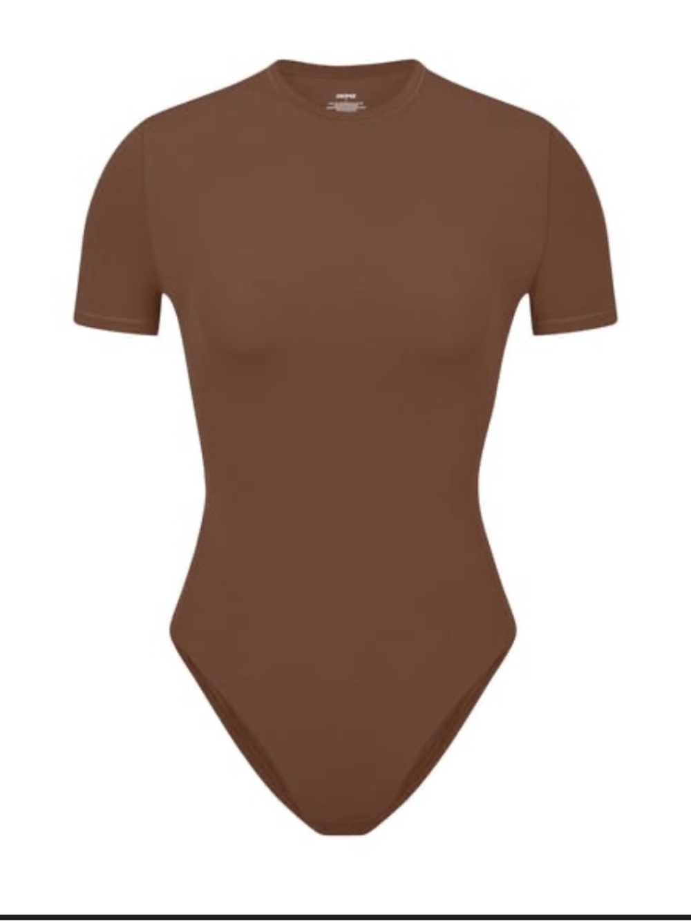 SKIMS Brown Short-Sleeve Bodysuit